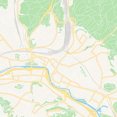 Saarbrucken, Germany printable map