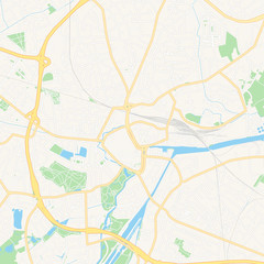 Oldenburg, Germany printable map