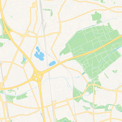 Leverkusen, Germany printable map