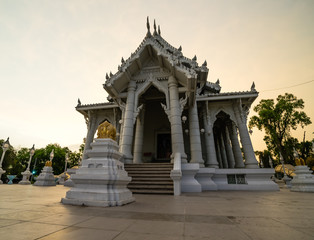 Wat Kaew Korawaram or The white temple in Krabi