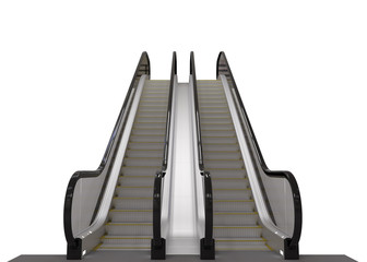 Escalators isolated