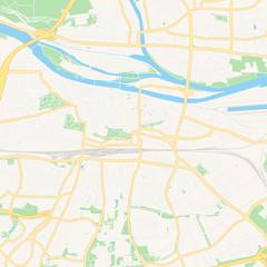 Regensburg, Germany printable map