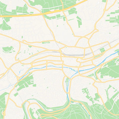 Fototapeta na wymiar Pforzheim, Germany printable map