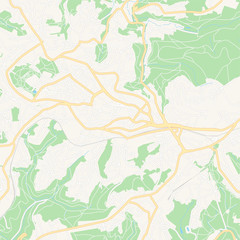Remscheid, Germany printable map