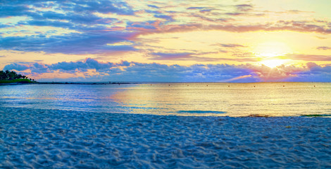 Obraz premium Panorama beautiful sea and the beach.