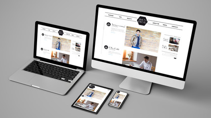 devices collection showing influencer blog