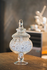 Fototapeta na wymiar Crystal Vase on the table