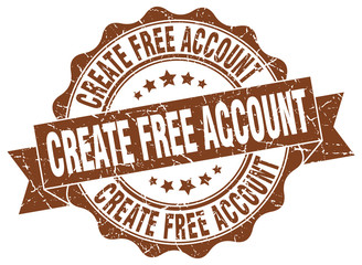 create free account stamp. sign. seal