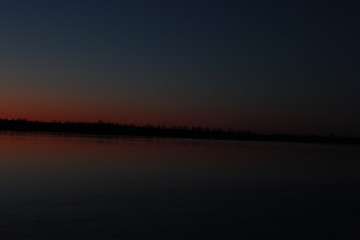 early morning near water