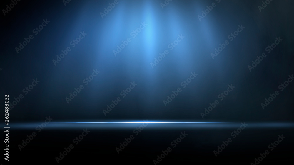 Wall mural empty black studio room. dark background. abstract dark empty studio room texture. product showcase 