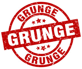 grunge round red grunge stamp
