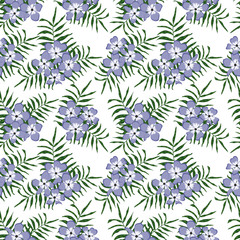 Fashionable pattern in small flowers. Floral seamless background for textiles, fabrics, covers, wallpapers, print, gift wrapping and scrapbooking. Raster copy