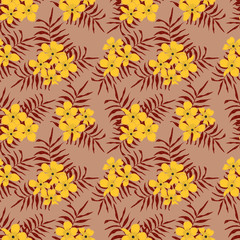 Fashionable pattern in small flowers. Floral seamless background for textiles, fabrics, covers, wallpapers, print, gift wrapping and scrapbooking. Raster copy