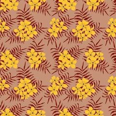 Foto op Aluminium Fashionable pattern in small flowers. Floral seamless background for textiles, fabrics, covers, wallpapers, print, gift wrapping and scrapbooking. Raster copy © анютка фролова