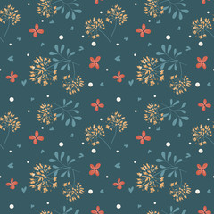Fashionable pattern in small flowers. Floral seamless background for textiles, fabrics, covers, wallpapers, print, gift wrapping and scrapbooking. Raster copy.