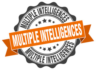 Obraz premium multiple intelligences stamp. sign. seal