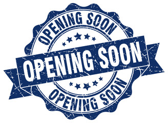 opening soon stamp. sign. seal