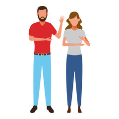 couple avatar cartoon character