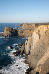 Fototapeta premium Cliffs at Arrifana Beach; Algarve