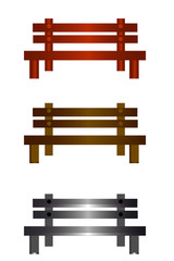 Wooden chair design, vector illustration eps 10