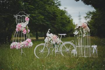 wedding decor in the nature