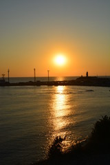 Naklejka premium sunset sea nature reserve 