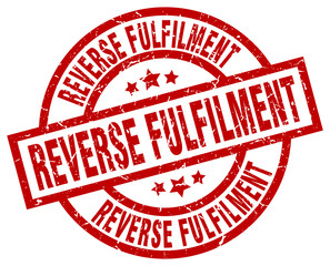 reverse fulfilment round red grunge stamp