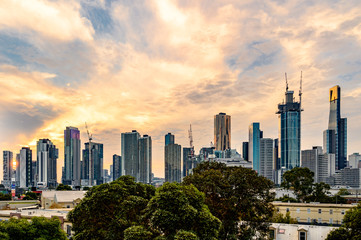 Fototapeta premium Melbourne City Skyline Afternoon