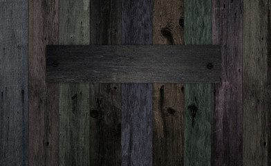Multi-colored wooden boards with copy space for label. Panel of boards for wall decoration.  Wood texture for background. Grunge Wallpapers