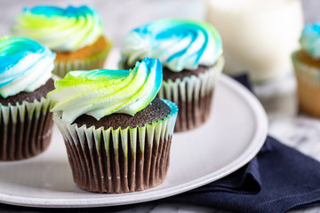 Chocolate Cupcakes With Buttercream Icing
