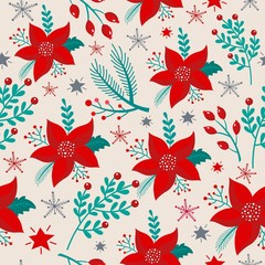 Christmas pattern. Vector background
