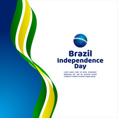 Brazil Independence Day Vector Template Design Illustration