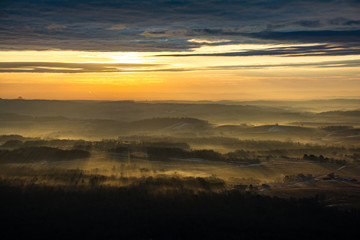 The view from Bake Oven Knob overlooking parts of Germansville, PA