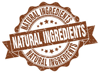 natural ingredients stamp. sign. seal