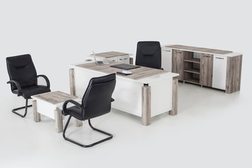 Fototapeta premium office furniture isolated on white background