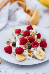 Healthy Breakfast Banana Split 
