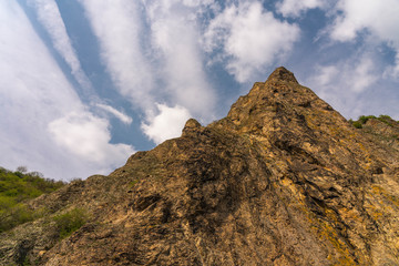 Bergmassiv Rotenfels Bad Münster am Stein-Ebernburg bei Bad Kreuznach, Rheinland-Pfalz, Deutschland
