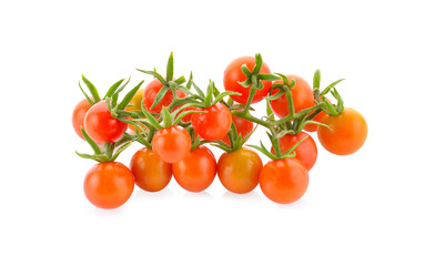 Fresh red tomatoes isolated on a white background