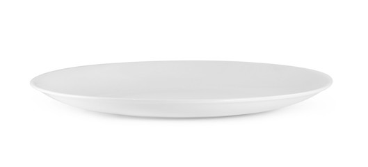 white plate isolated on white background