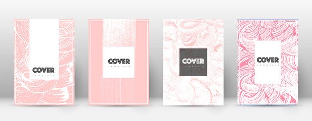 Cover page design template. Hipster brochure layou