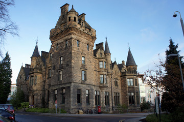 Fototapeta premium Krajobrazy Edynburga, grudzień w Szkocji.