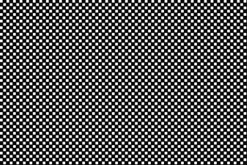 Dynamic digital seamless unique black and white checkered texture pattern, creative abstract background. Design element.