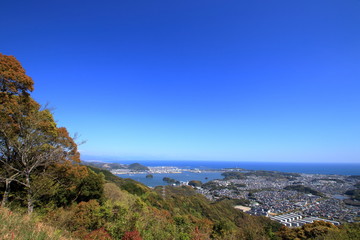 Fototapeta na wymiar 鷲尾山山頂からの眺め　春（高知県高知市）