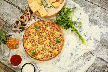 delicious hawaiian pizza
