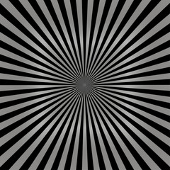Grey sun rays Sunburst on blackbackground vector eps10. Grey and black sun rays Sunburst background.