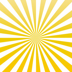Yellow color sun rays, sunburst Pattern vector eps10.  Yellow sun rays Sunburst background.