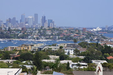 Blick auf den Hafen von Sydney in Australien