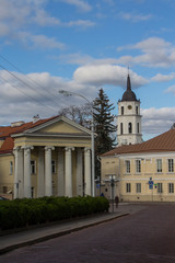 Naklejka premium Street in the Old Town of Vilnius. Lithuania