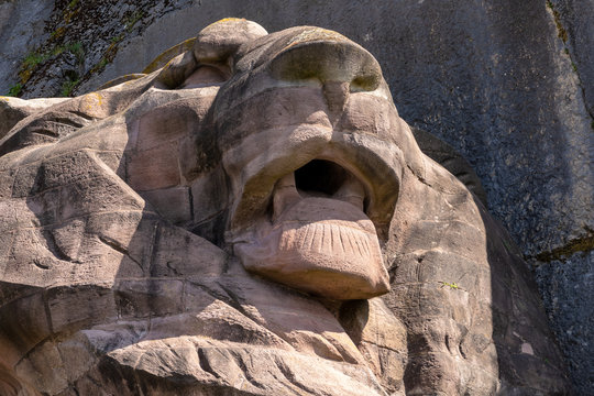 lion statue of the fortress of Belfort France