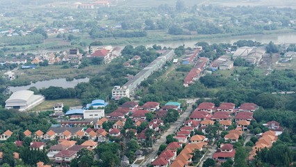 Fototapeta premium topview thailand cityscape